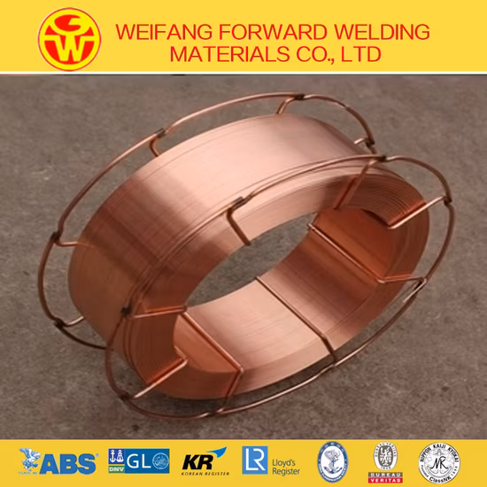 Filo per saldatura ad arco sommerso Aws A5.17 Em12 Filo di rame per saldatura Golden Bridge dalla Cina